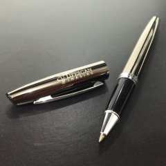 Leather Portfolio with Premium Roller Pen Set