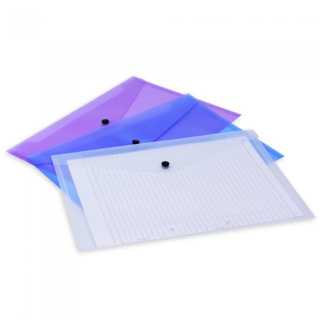 Plastic Button Folder