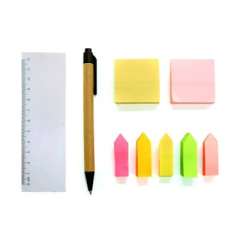 Eco Friendly Post It Pad With Ruler And Pen