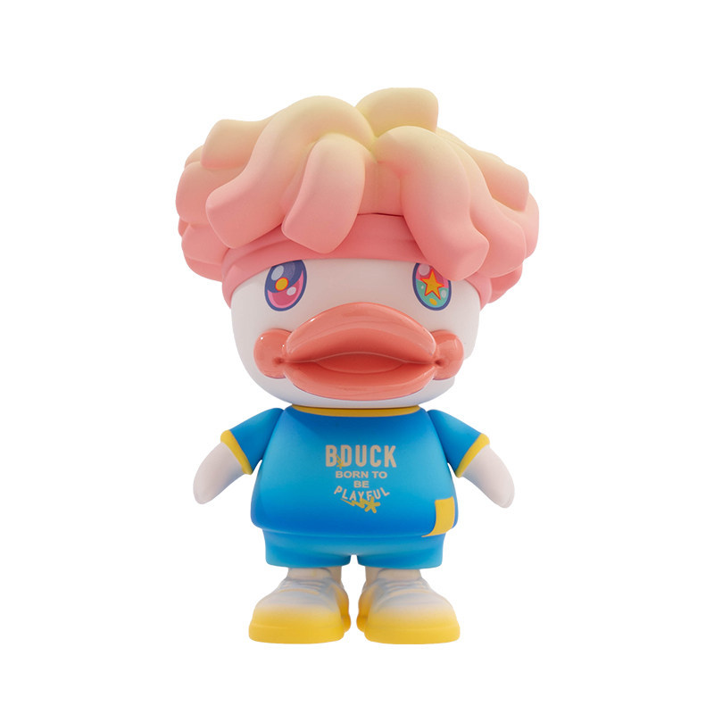 B Duck Little Duck Toy PVC Chrome-Plated Figure Collectible Gift 8cm Desktop Ornament Action Figure