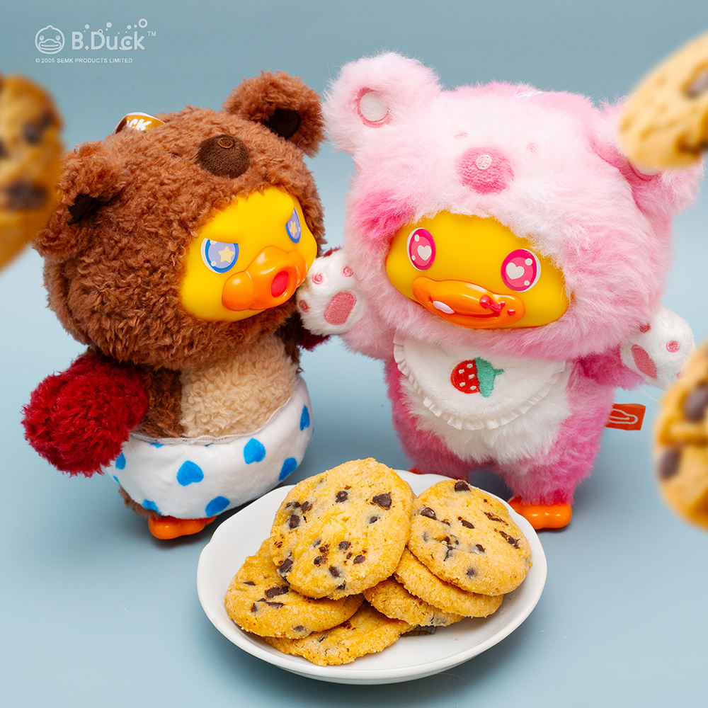 B.Duck Hug Bear Plush Pendant Series Cute Plush Vinyl PVC Plush Blind Box Trendy Toy Plush Doll Pendant Mystery Boxes