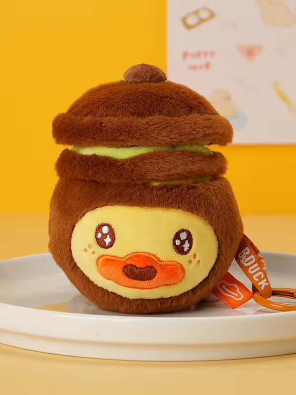 B Duck Fruit Series Plush Pendant Backpack Exquisite Hanging Ornament Decor Cute Holiday Gift