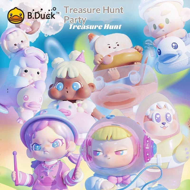 B.Duck x Hidden Wooo x TN Treasure Hunt Party Series Collaboration Blind Box Animal Toy Gift Ornament