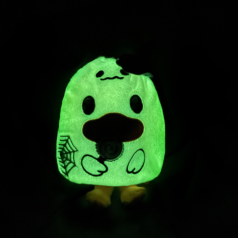 B Duck Halloween Series Trendy Playful Short Plush KeychainToy