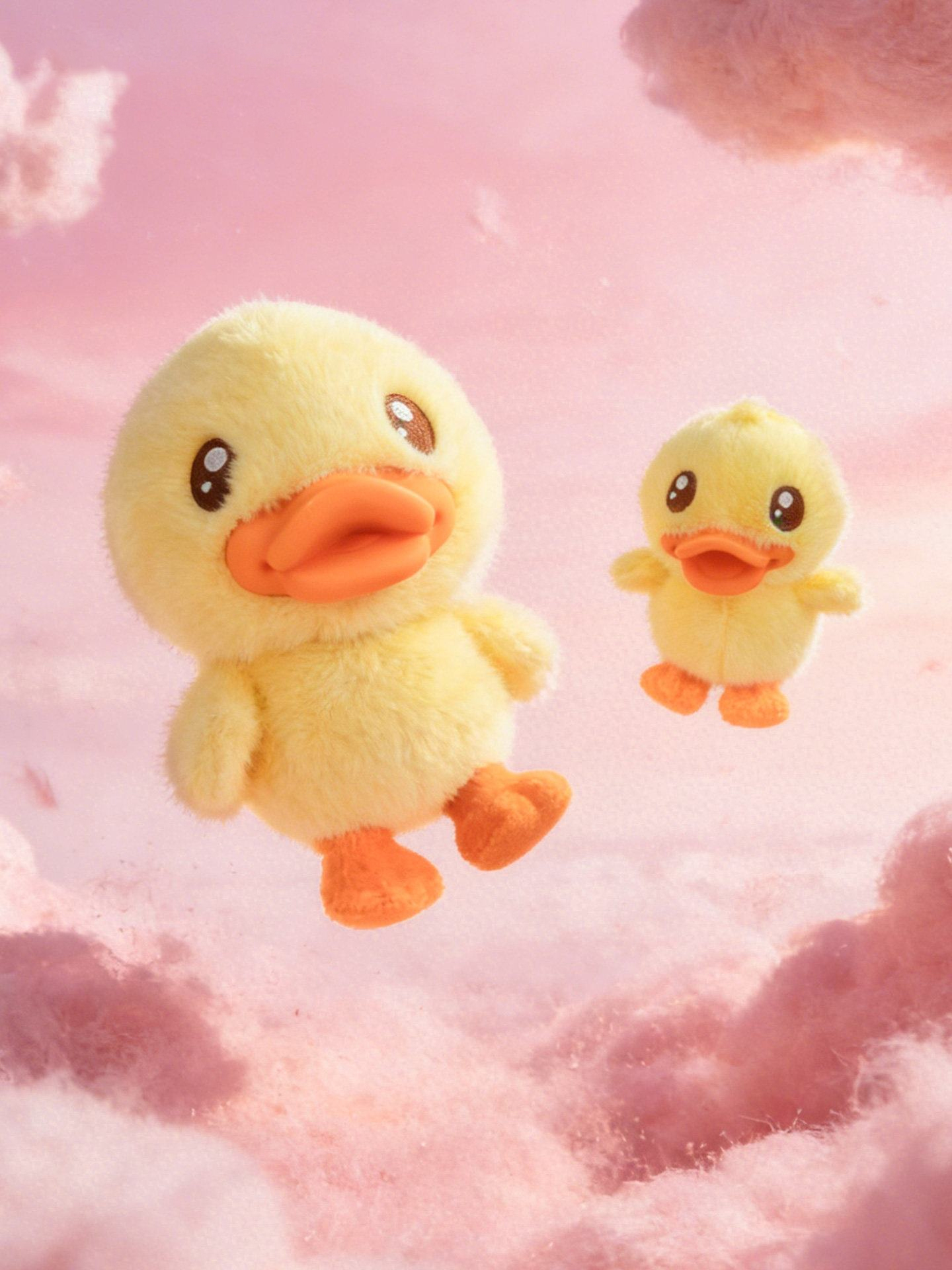 B.Duck 23cm Classic Series Soft Cute Duck Plush Stress Relief Doll for Baby Bedroom Decoration Gift