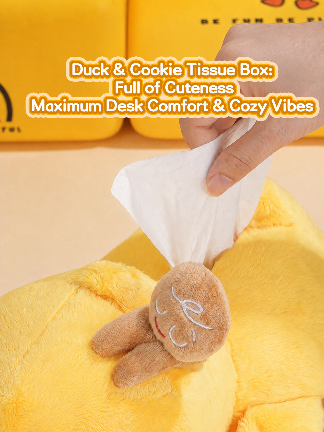 B.Duck Cookie Man Kingdom Collaboration Series Tissue Box