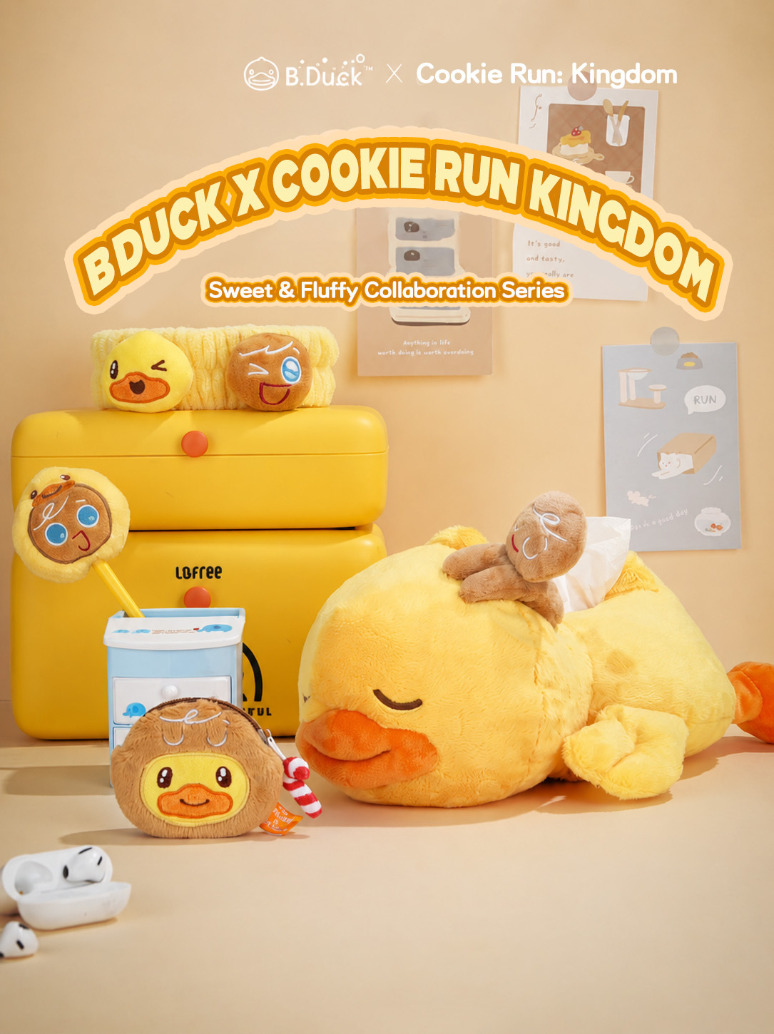 B.Duck Cookie Man Kingdom Collaboration Series Tissue Box