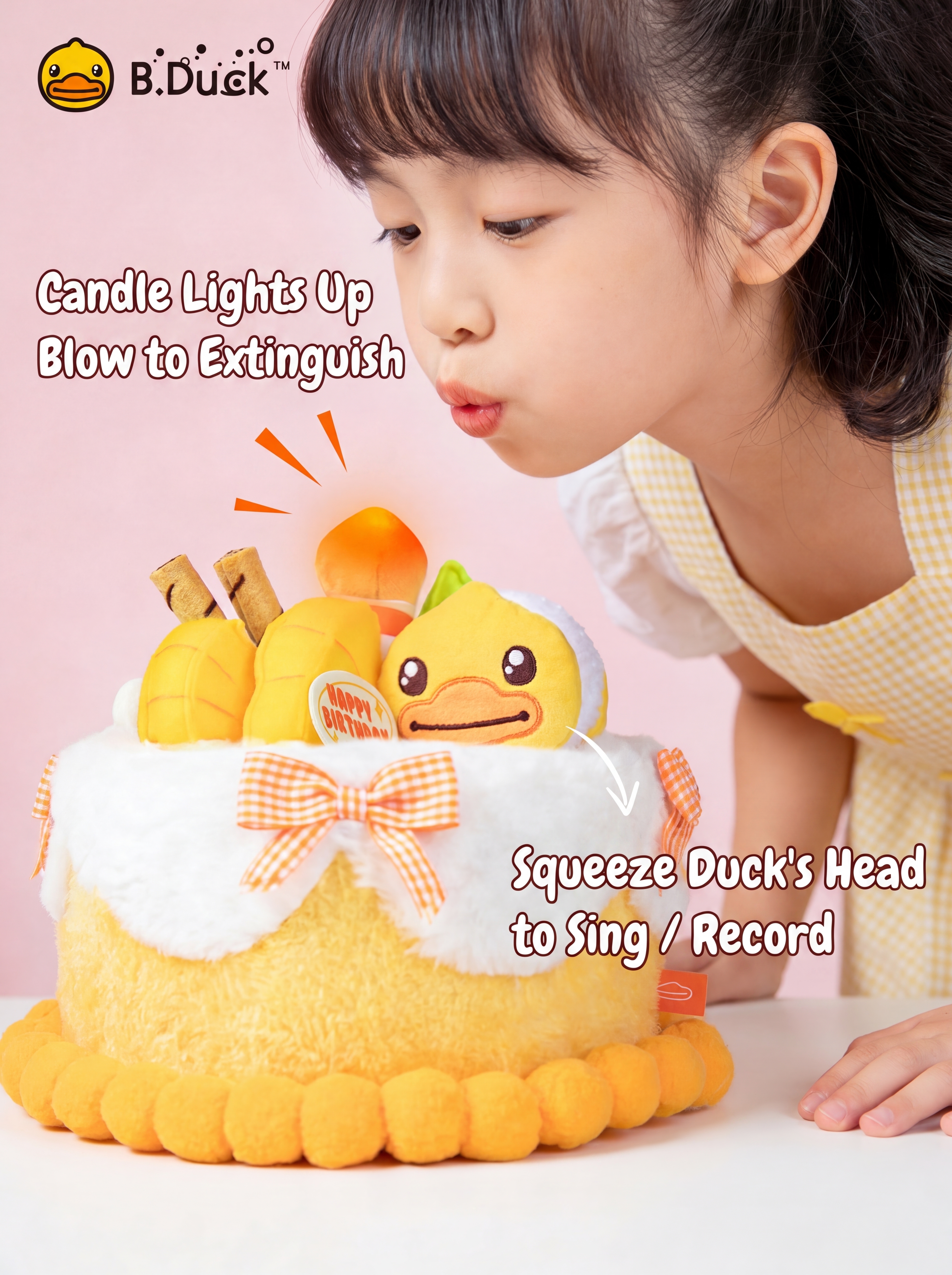 B Duck 20th Anniversary  Series Plush Birthday Cake