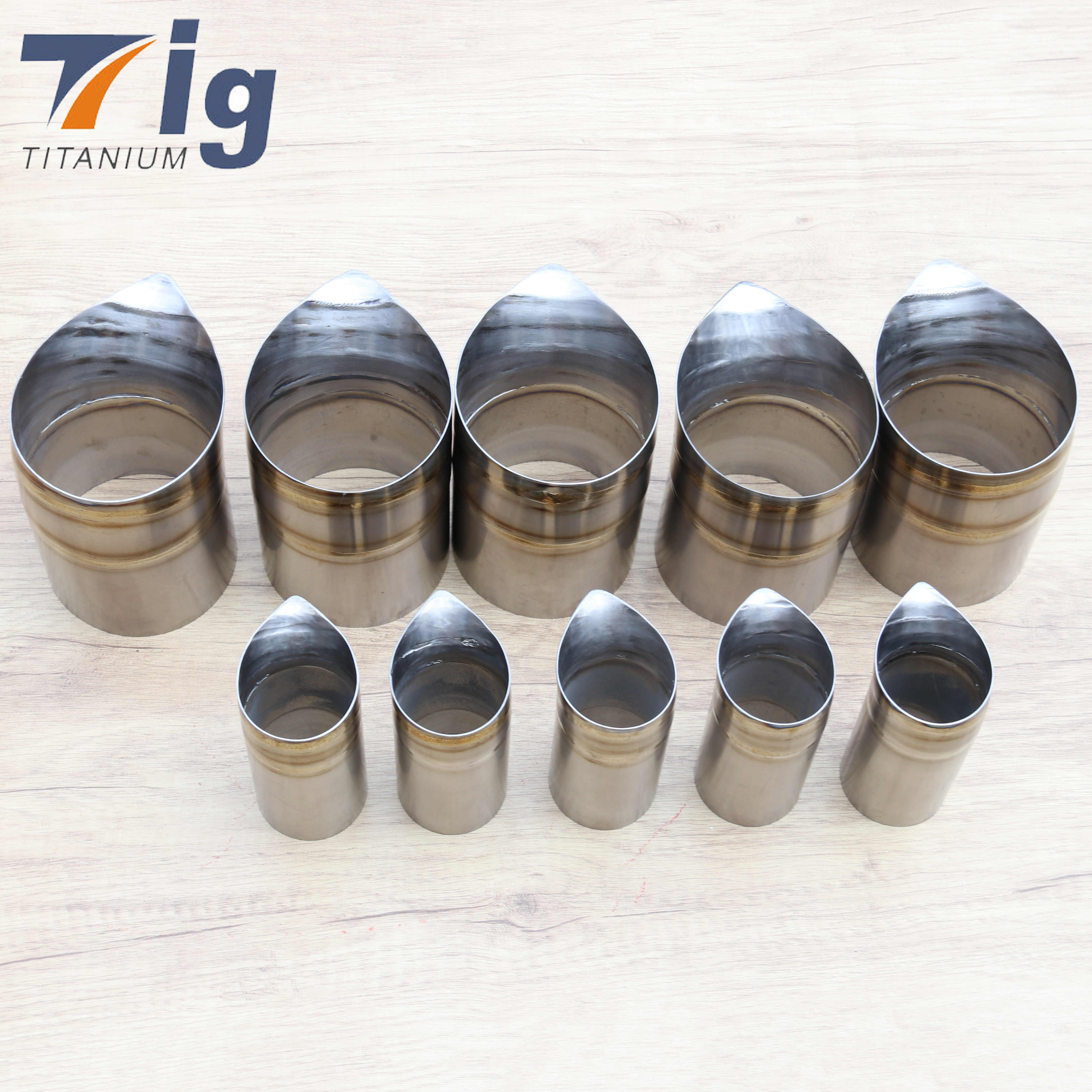 2.5" Titanium TearDrop Exhaust Tip