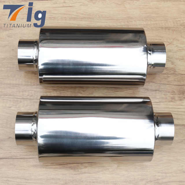 High Performance universal racing car titanium exhaust muffler for cars