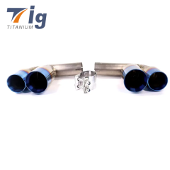 Performance Titanium Tips For Porsche 911 997 Carrera C2 C4 05-08 Muffler Bypass Exhaust Quad Tips