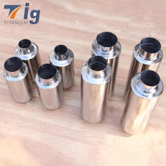 Performance Universal Exhaust Muffler Custom made Titanium Round Muffler For Car Exhaust