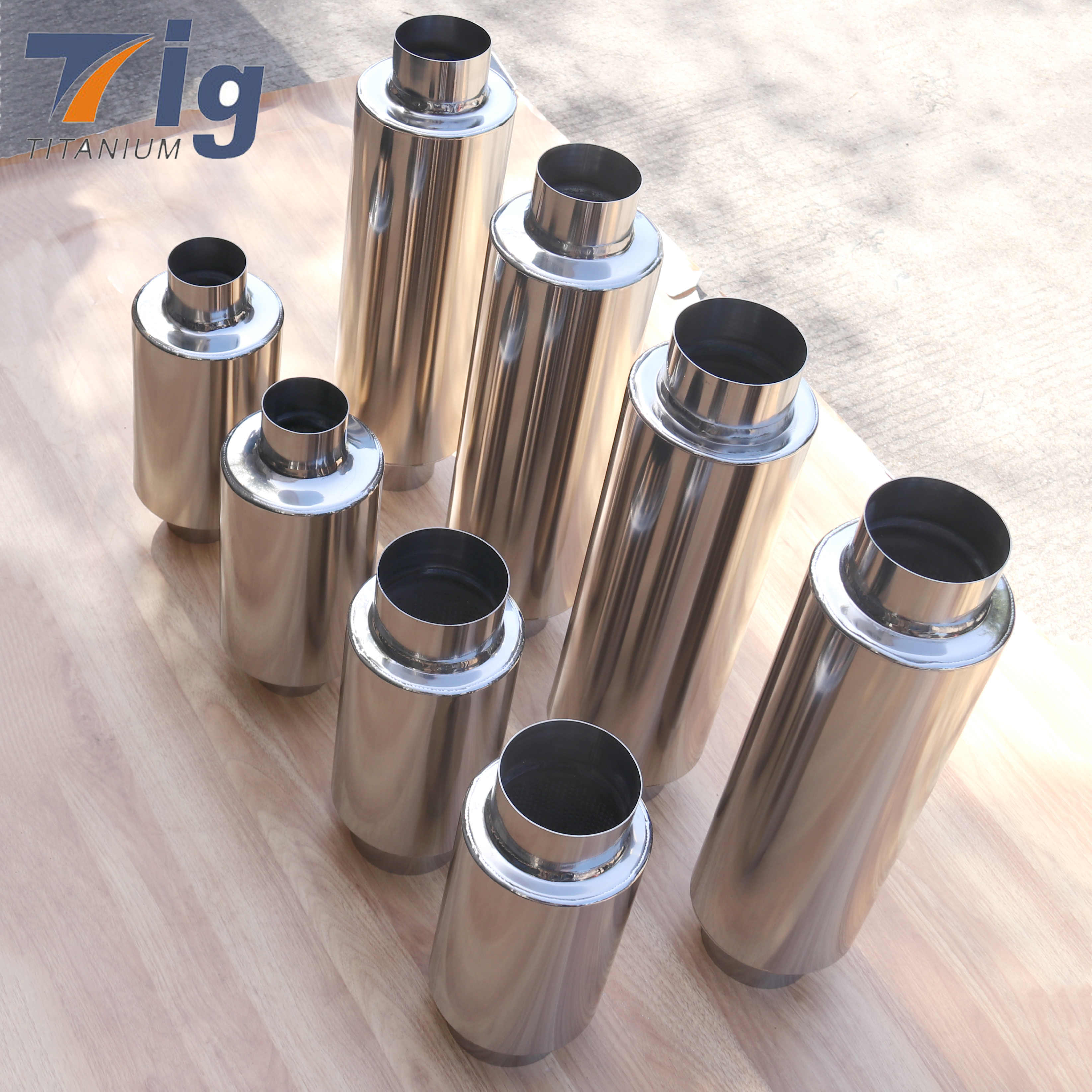 3.5" titanium muffler