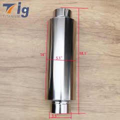 3.5" titanium muffler