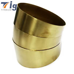 1.75" 3" 4" 1.5D Radius 1.0mm Titanium Pie Cuts golden Colored(6pcs for 90* bend)