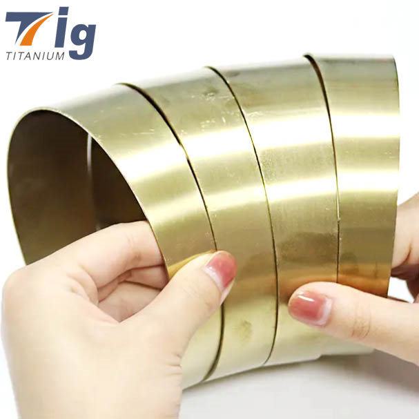 Golden Colored Titanium 5" 1.2mm Pie Cuts 1.0D Radius (6pcs for 90* bend)