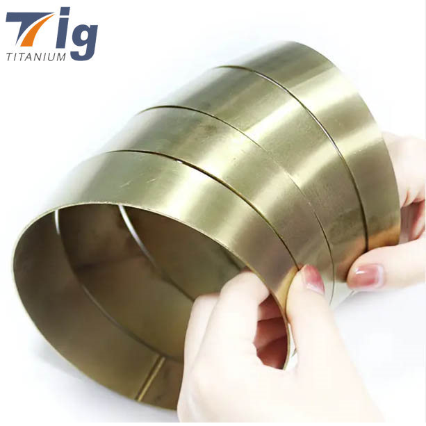 Titanium 5" 1.5D Radius 1.2mm Pie Cuts  golden Colored(6pcs for 90* bend)