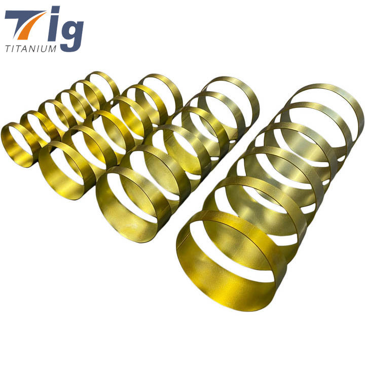 90 degree burned golden piecut for exhaust system pipe DIY lobster titanium 5" 1.2mm Pie Cuts 1.5D Radius