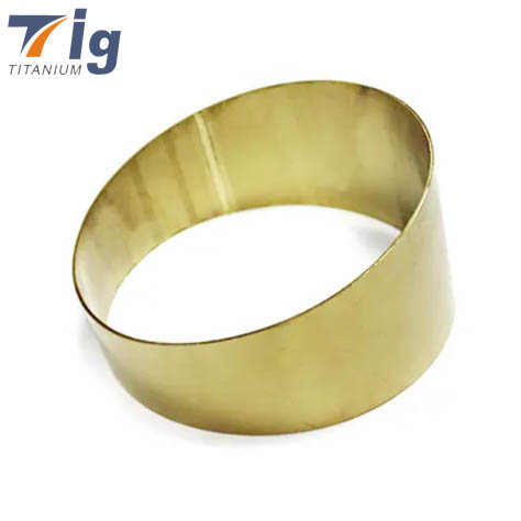 1.5D Radius golden Colored 1.75" 3" 4" 1.0mm Titanium Pie Cuts (6pcs for 90* bend)