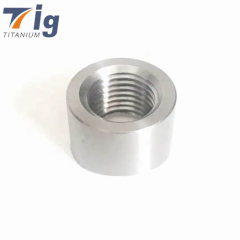 1/8in NPT Titanium Sensor Bung 1.5in to 5in Tubing - Coped End
