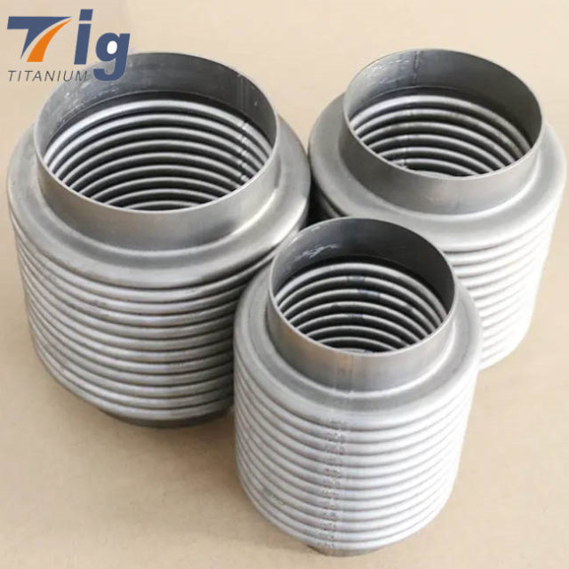 Titanium Corrugated Pipe Couplings Bellow Air Suspension Flex Joint Bellows 1.75" 2.5" 3" 3.5" 4"