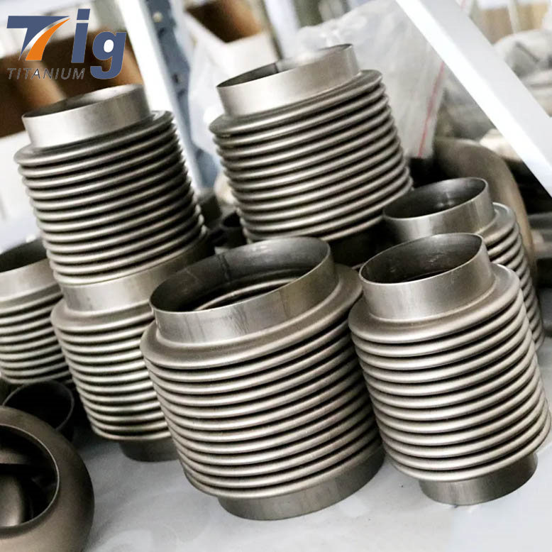 Titanium Corrugated Pipe Couplings Bellow Air Suspension Flex Joint Bellows 1.75" 2.5" 3" 3.5" 4"
