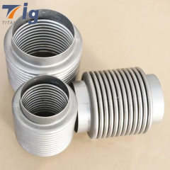 Titanium Corrugated Pipe Couplings Bellow Air Suspension Flex Joint Bellows 1.75" 2.5" 3" 3.5" 4"