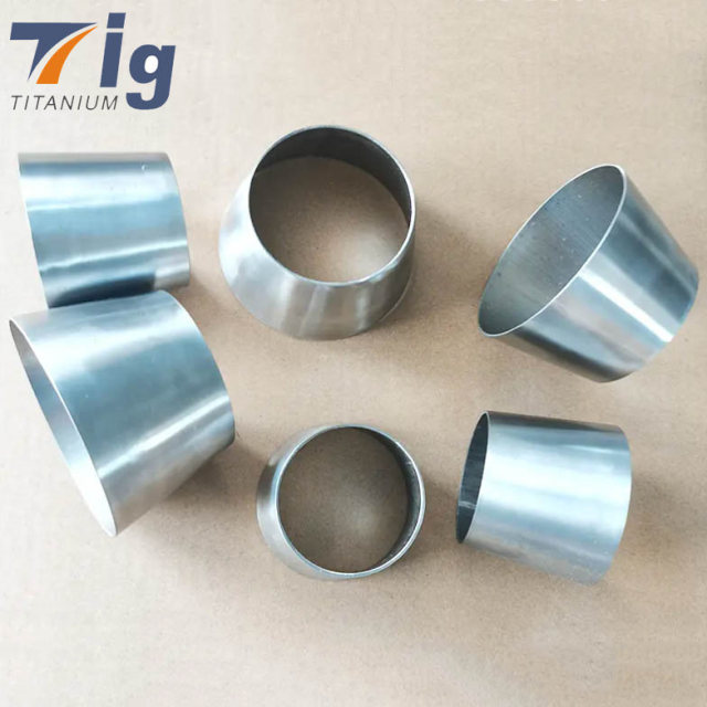 Titanium Transition Reducer Cones - 1mm Thickness Transition 2" to 2.5" (6 cm Length)
