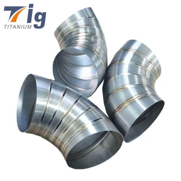 Hot sale Custom made titanium gr1laser 1.75" 1.875" 3" 4" 1.5D pie cuts pre welding elbow pipes