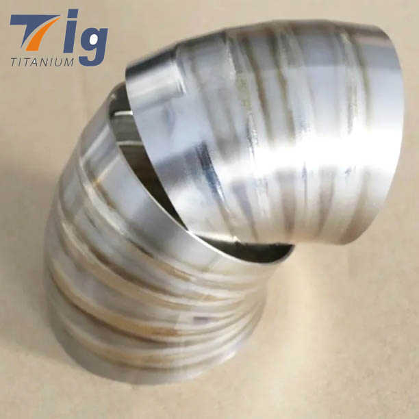 Hot sale Custom made titanium gr1laser 1.75" 1.875" 3" 4" 1.5D pie cuts pre welding elbow pipes
