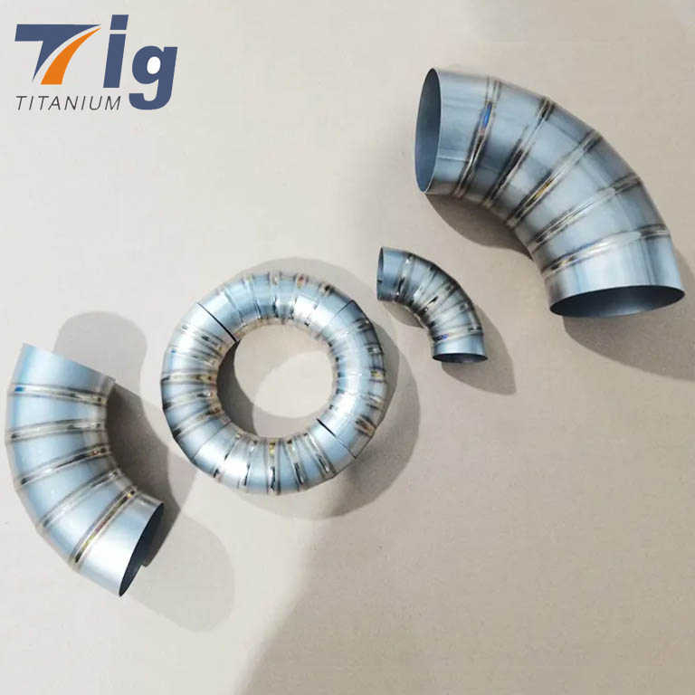Pre-Welded Titanium 1.75" 1.875" 3" 4" diameter Pie Cuts 1D Radius 1mm wall 6 packs for 90 degree bend Tubings