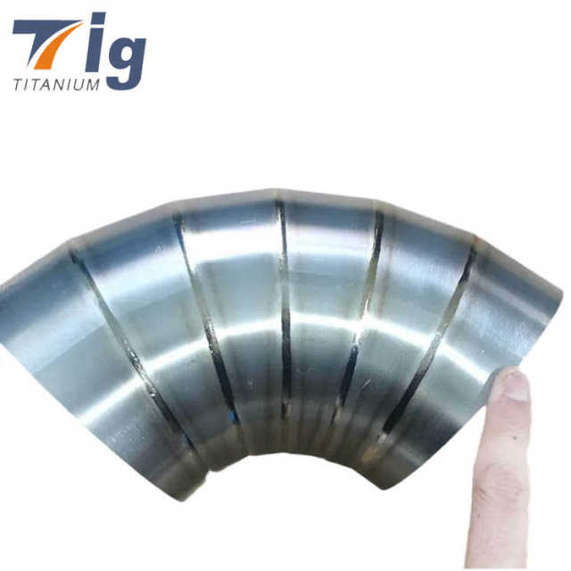 Titanium Pre Welded Pie Cuts Loose Radius 5" 1.5D LR - 1.2mm- 6 pc 90* bend