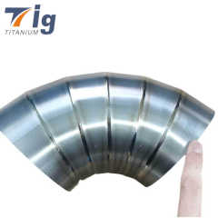 Titanium Brushed finish 5" 1.2mm Pre-welded pie cuts 6 pc for 90* bend 1.5D Bend radius