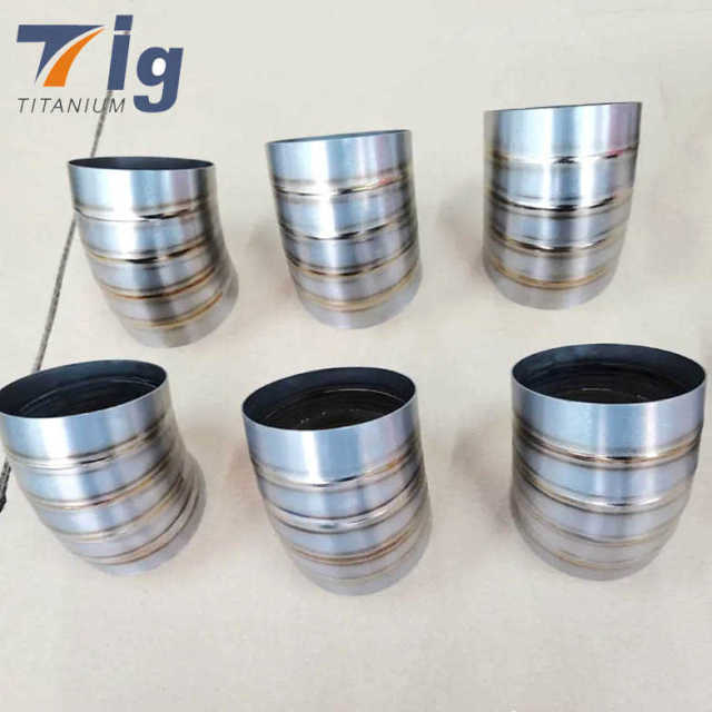 Titanium Pre Welded Pie Cuts Loose Radius 5" 1.5D LR - 1.2mm- 6 pc 90* bend