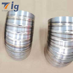 Titanium Pre Welded Pie Cuts Loose Radius 5" 1.5D LR - 1.2mm- 6 pc 90* bend