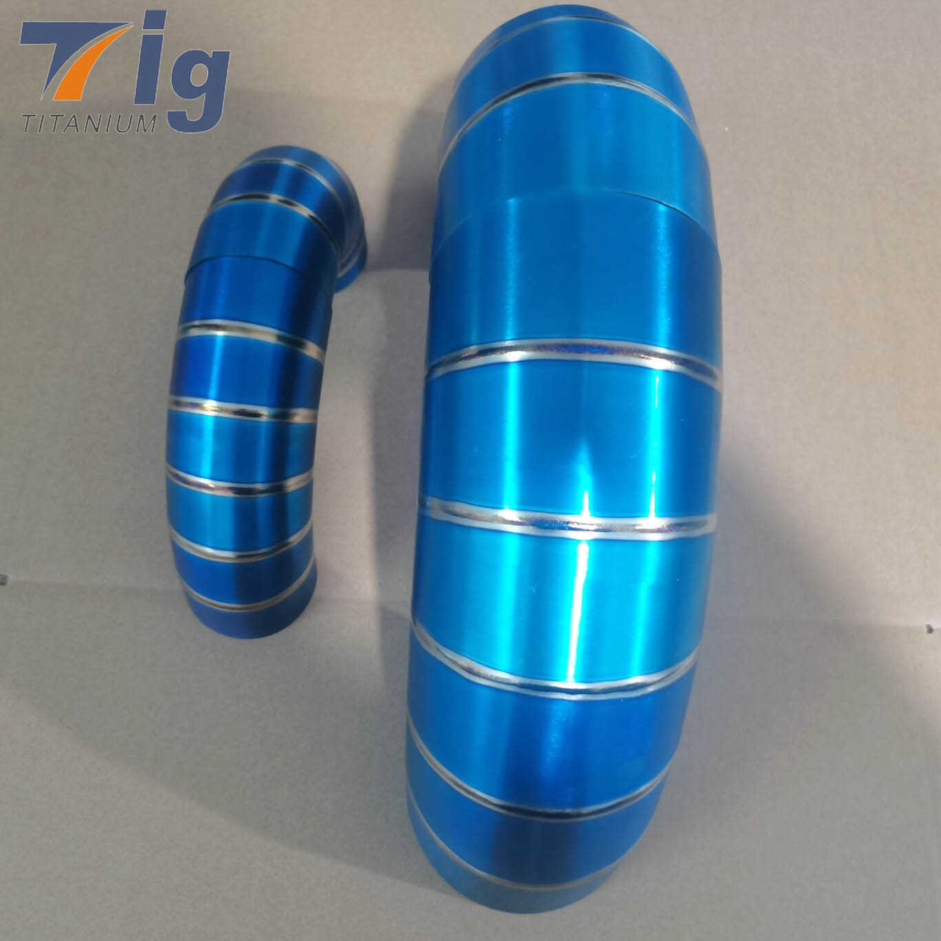 6pcs 1.75" 3'' 4" 1.0D Radius Lobster burn blue Pie Cut Pre-welded Bend - 90 Degree