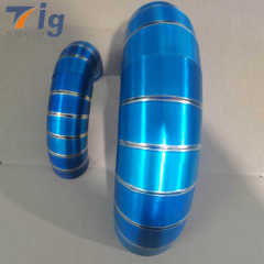 6pcs 1.75" 3'' 4" 1.0D Radius Lobster burn blue Pie Cut Pre-welded Bend - 90 Degree