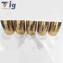 1.75" 3" 4" Titanium Radius Lobster burnt golden Pie Cut Bend - 6pcs 90 Degree Pre-welded elbow