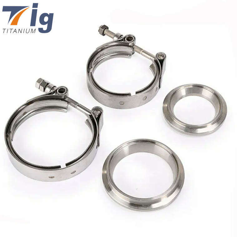 Titanium T6 Flange divided flange exhaust pipe single air hole