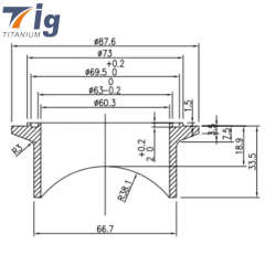 Tial 50mm Titanium Blow Off Valve Flange