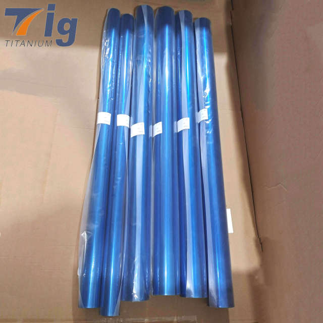 1.75" 3" 4" Titanium 1.0mm Straights blue colored  (12” Long)