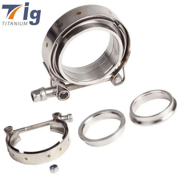 Customized Titanium wastegate Inlet/Outlet flange for welding titanium exhaust system