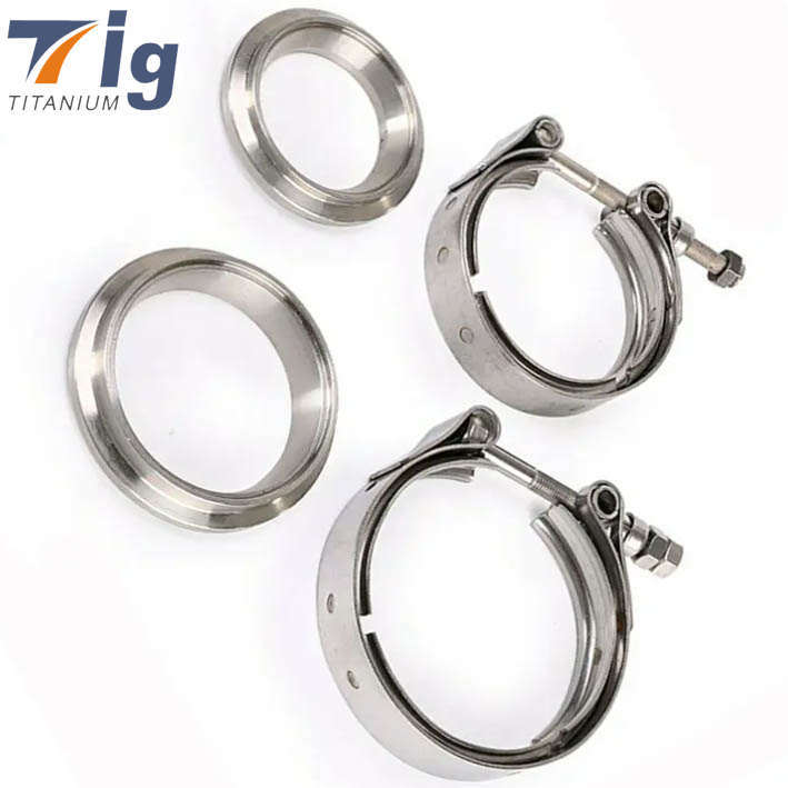 Titanium T6 Flange divided flange exhaust pipe single air hole