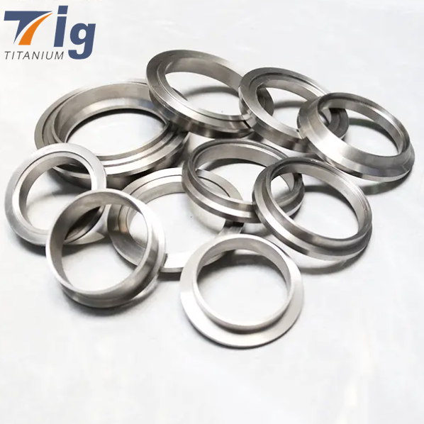 T3 T4 Titanium Flange -open flange exhaust pipe single air hole