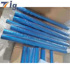 Titanium Straight tubes tubing 1.75" 3" 4" 1.0 mm Wall blue colored