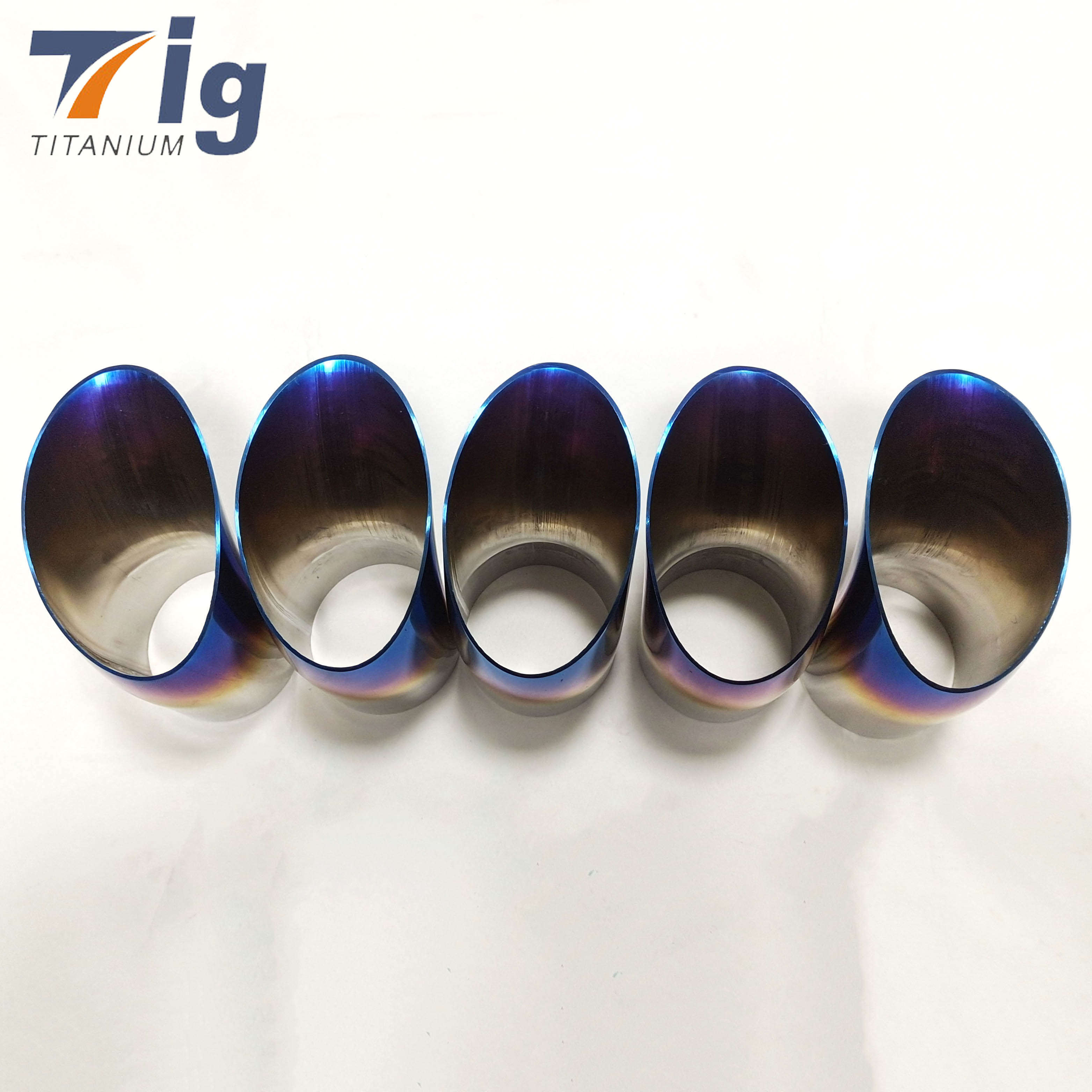 Titanium 1.5D 2" 2.5" 3" 4" 1.0mm tear drop cut Blue Colored (5-6” in length)