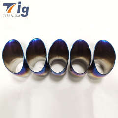 Titanium 1.5D 2" 2.5" 3" 4" 1.0mm tear drop cut Blue Colored (5-6” in length)