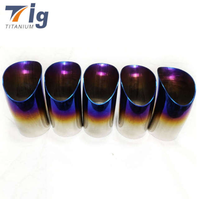 Titanium 1.5D 2" 2.5" 3" 4" 1.0mm tear drop cut Blue Colored (5-6” in length)