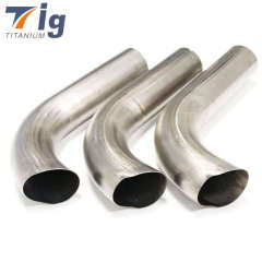 Titanium pipe mandrel bending 2.5" to 4"  45 Degrees titanium mandrel pipe