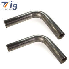 2.5" 3" 3.5" 4" Titanium 90 Degree Mandrel Bend - 1.5D Radius 1.2mm thick